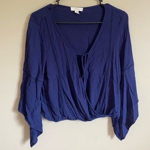 Sun and Shadow Blue Top